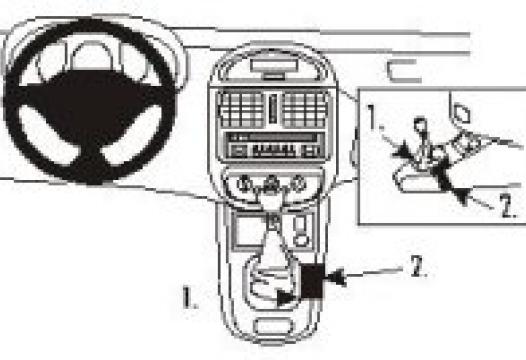 Proclip Renault Clio 99-  console. angled