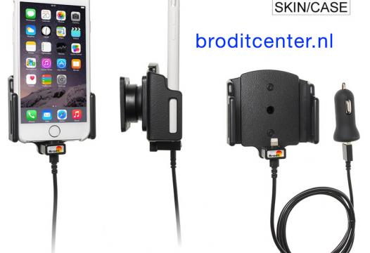 provincie kasteel Onderzoek Brodit houder/lader Apple iPhone 11 Pro / Xs / 8 / X / 7 / 6 verstelbaar (B  62-77, D2-11mm) - met USB